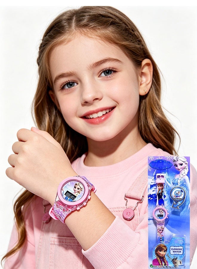 Frozen Elsa Bestselling kids' watches, perfect gift watches for children of all ages, watches that light up - Image 2