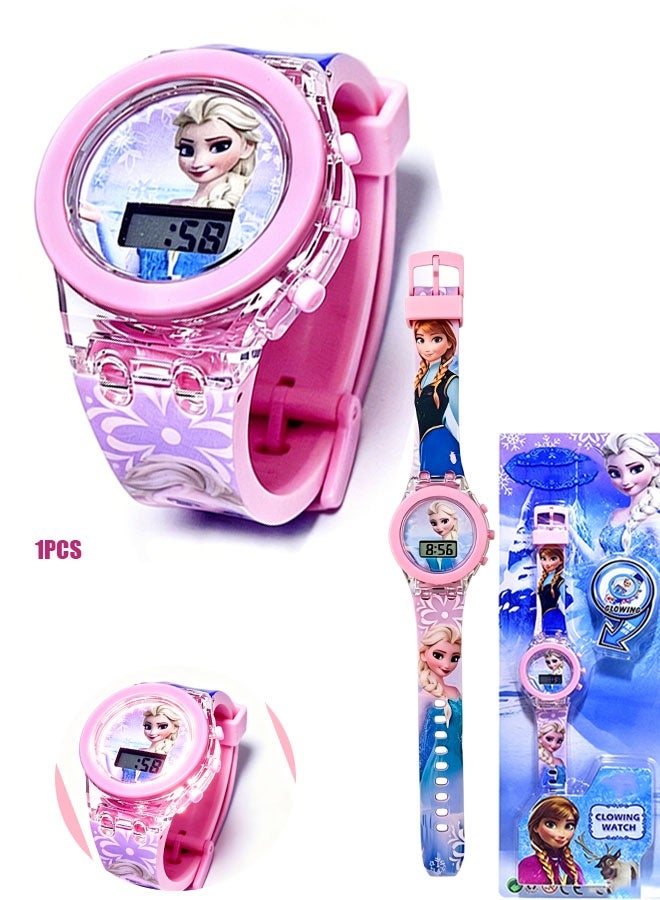 Frozen Elsa Bestselling kids' watches, perfect gift watches for children of all ages, watches that light up - Image 1