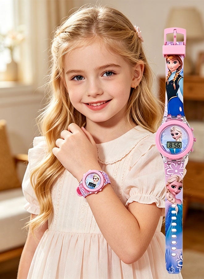 Frozen Elsa Bestselling kids' watches, perfect gift watches for children of all ages, watches that light up - Image 4