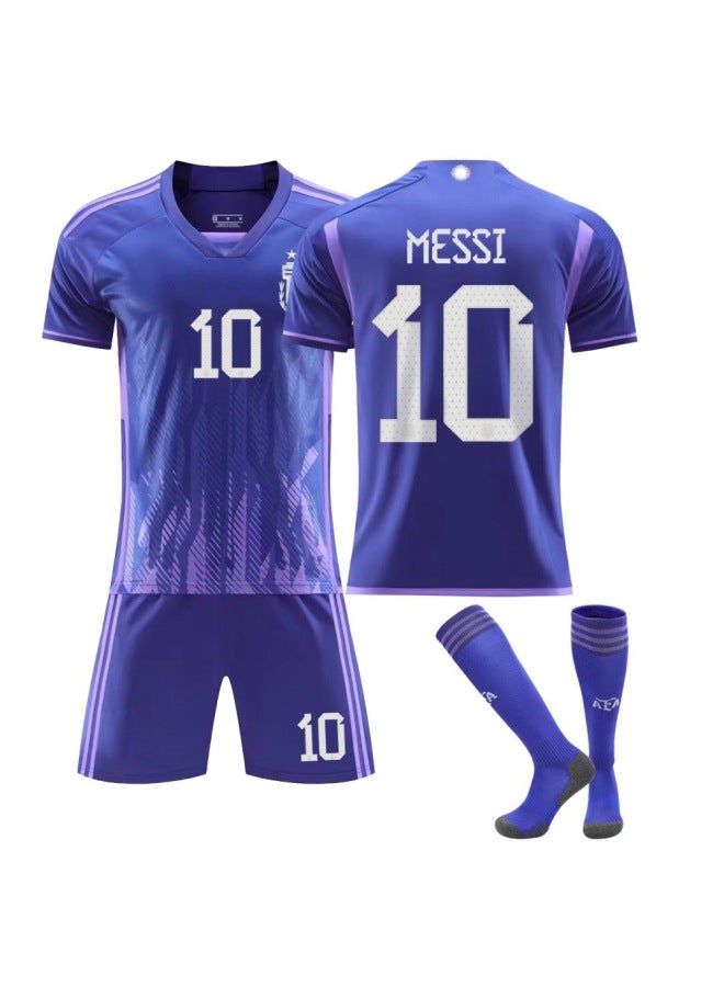 22 World Cup Samsung Gent No. 10 * Messi + Matching Socks Football Jersey - Image 1
