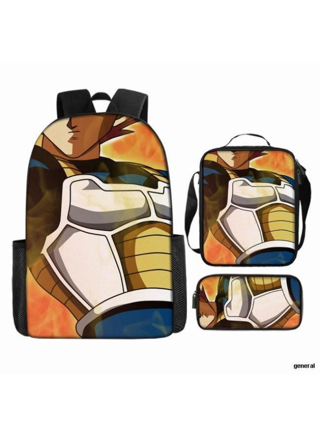 عام حقيبة الظهر المطبوعة الشائعة - مجموعة حقيبة الظهر المكونة من ثلاث قطع (يمكن استخدامها للطلاب والأطفال والأصدقاء للنزهات وتسلق الجبال وما إلى ذلك) - 52 - Image 1