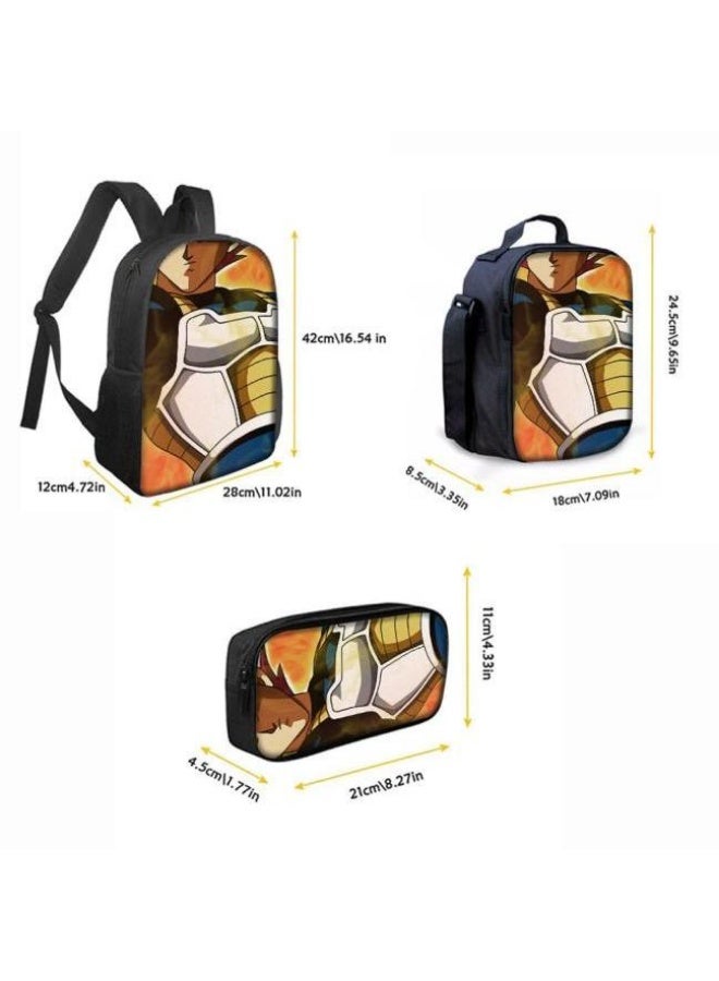 عام حقيبة الظهر المطبوعة الشائعة - مجموعة حقيبة الظهر المكونة من ثلاث قطع (يمكن استخدامها للطلاب والأطفال والأصدقاء للنزهات وتسلق الجبال وما إلى ذلك) - 52 - Image 3