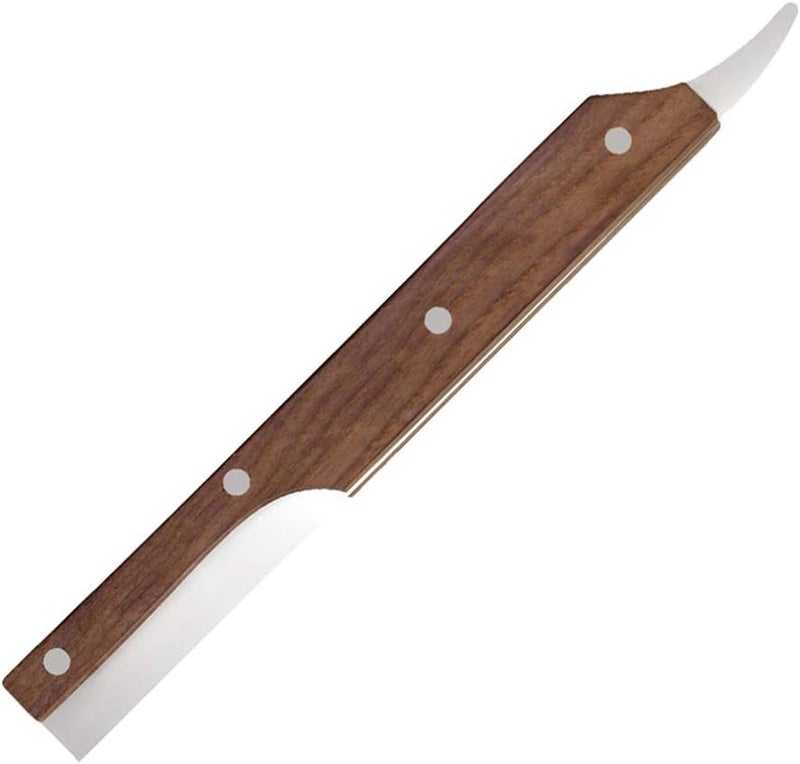 woobles Coconut Tool Coconut Cutter Stainless Steel Opener Double Ended Coconut Cutter with Wooden Handle Kitchen Gadget Tools - Image 1