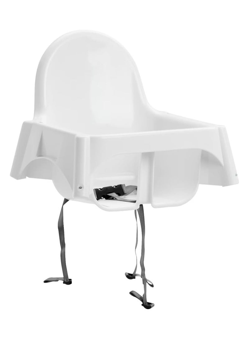 BLOOMING TIME Baby Chair with tray and seatbelt, White - Image 2