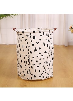 Fabric Cotton and Linen Storage Bucket Bathroom Dirty Clothes Basket Dirty Clothes Basket Foldable Laundry Basket Toy Storage Bag Triangle Irregular