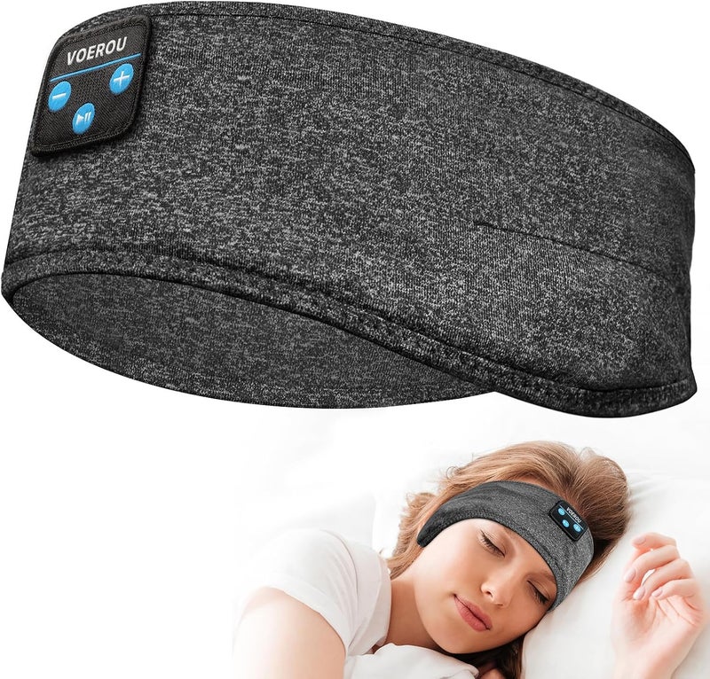 Voerou Sleep Headphones, Bluetooth Headband,Sleeping Headphones with Ultra-Thin Speakers for Side Sleepers,Headband Headphones for Sleeping,Running,Workout,Travel,Yoga,Insomnia,Meditation - Image 2