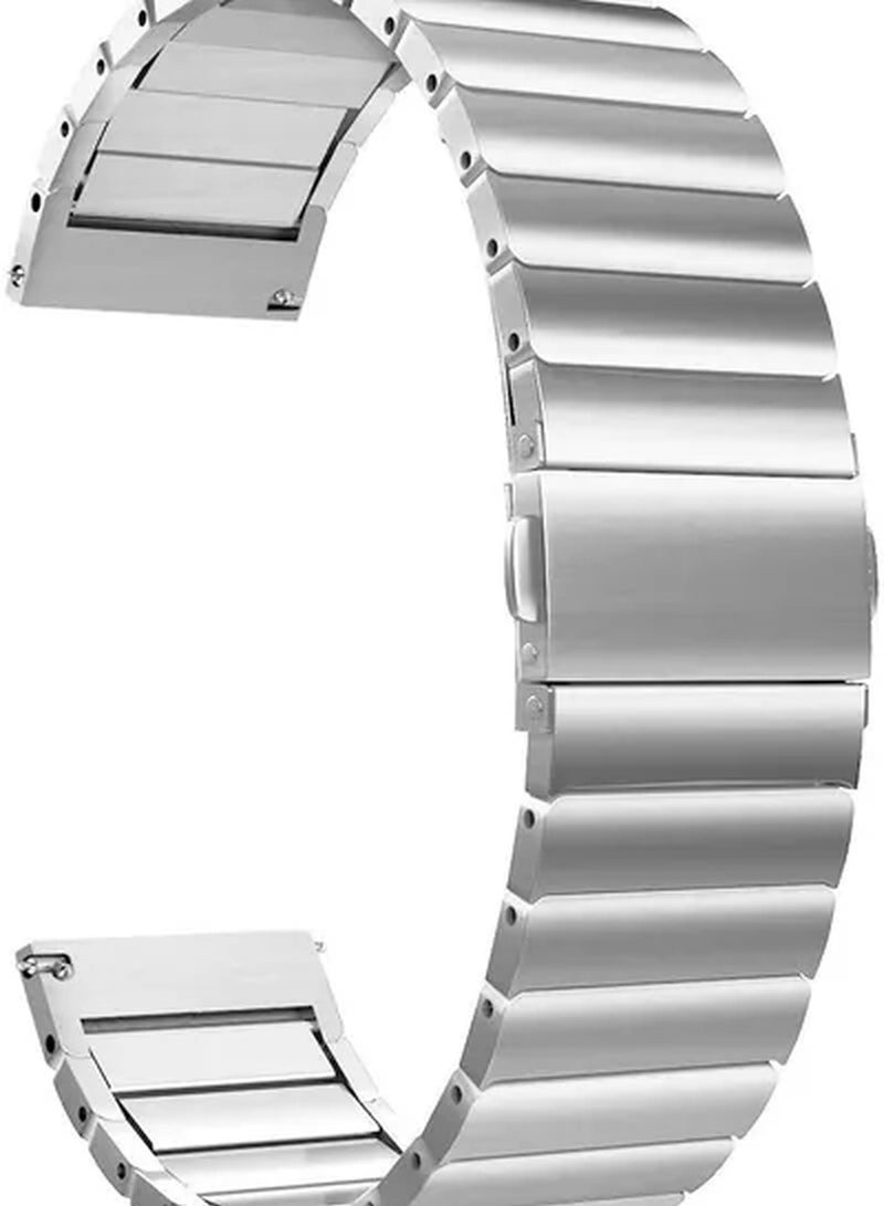 Rabos Ceramic Strap Band For Huawei Smart Watch Gt2 And Gt/Honor Magic 2 22millimeter Silver - Image 2