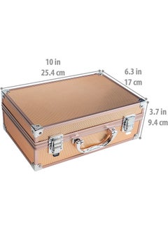 Carry All Makeup Train Case With Pro Makeup Set, Makeup Brushes, Lipsticks, Eye Shadows, Blushes, Powders, And More - Reusable Makeup Storage Organizer - Premium Gift Packaging - Rose Gold - pzsku/ZE02AA2CCB1A0DBB0BE11Z/45/_/1734437552/3e8bda1a-35b9-4804-90a5-8354207387f9