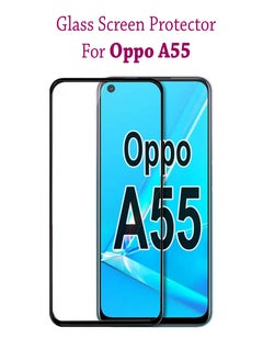 Tempered Glass Screen Protector For Oppo A55 Black