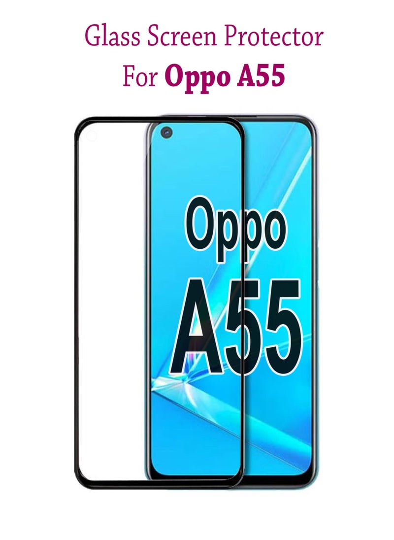 Waldic - Tempered Glass Screen Protector For Oppo A55 Black - Image 1