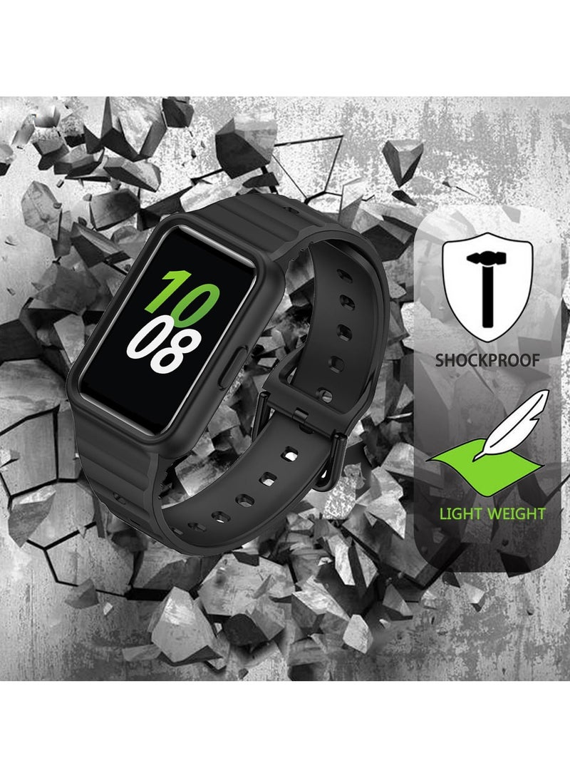 سوار رياضي من السيليكون، متوافق مع حافظة متينة مع سوار لهاتف Samsung Galaxy FIT3، لهاتف Samsung Galaxy FIT 3 - Image 4