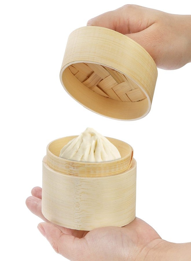 Lyellfe 3 Pack Bamboo Bar Holder, Natural Soap Dishes with Lid Foaming Net, Round Shampoo Soap Tray Saver Box, Mini Snack Steamer Container for Travel, Bathroom, Shower - Image 5