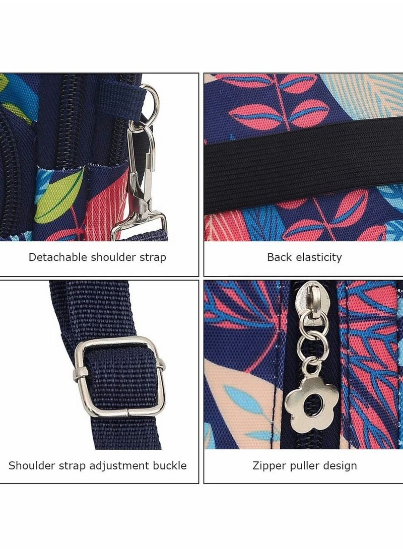 Excefore Sports Armband Outdoor Sweat-proof Running Armbag Cross-body Shoulder Casual Wallet Purse Fitness Cell Phone Bag Key Holder for iPhone 13 Pro/12 Pro/Xs Max,Galaxy S10 Plus,Huawei P30 Pro (Colorful)  - Image 5