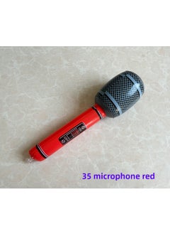 Inflatable microphone simulation inflatable microphone stage props 25 microphone pvc inflatable musical instrument balloon wholesale 35, microphone red