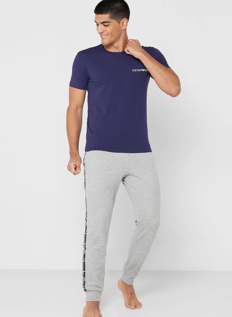 EMPORIO ARMANI 2 Pack Logo Crew Neck T-Shirt