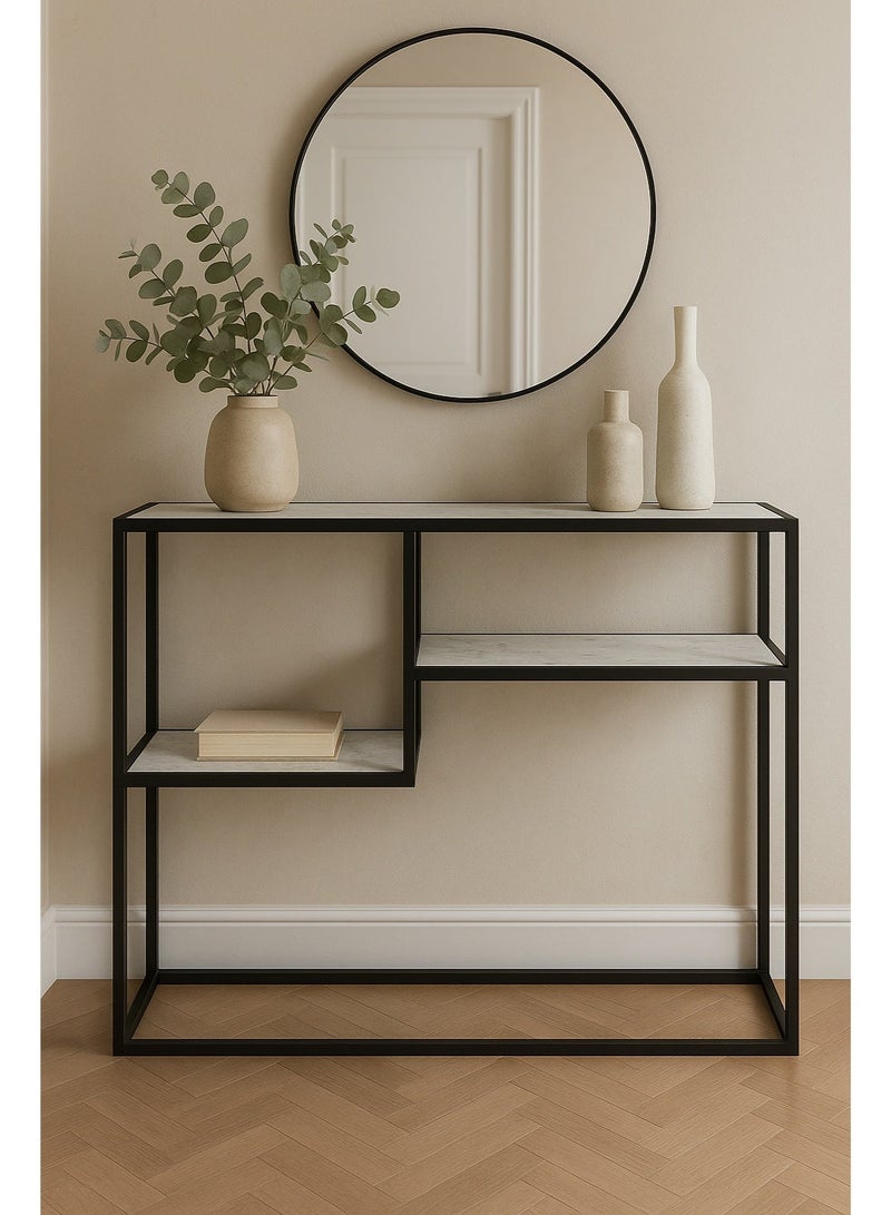 بلوط طاولة كونسول للمدخل طاولة مدخل للممر - Image 1