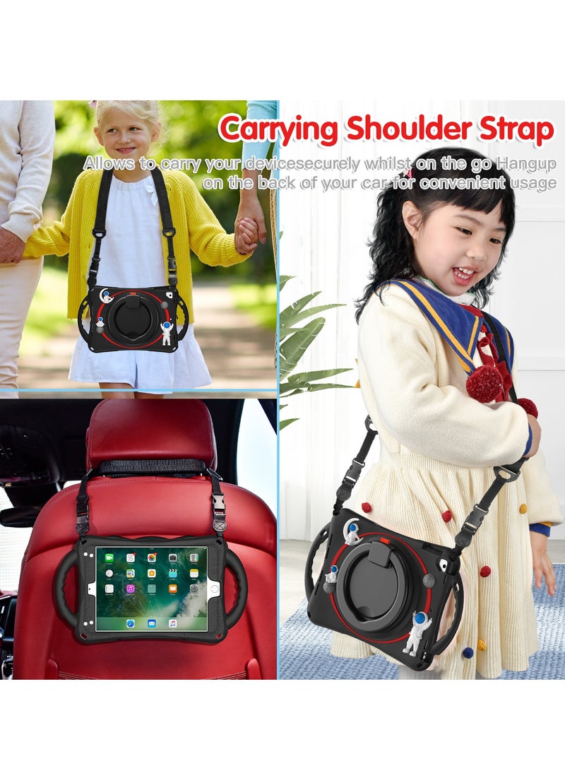 Cool Baby COOLBABY Kids Shockproof Case For iPad 9th Gen 8th Gen 7th Gen 10.2 Inch 2021 2020 2019 With Swivel Stand Pen Holder Strap Lightweight Flexible Shockproof Case For Boys Girls - Image 3