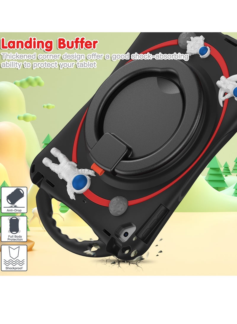 Cool Baby COOLBABY Kids Shockproof Case For iPad 9th Gen 8th Gen 7th Gen 10.2 Inch 2021 2020 2019 With Swivel Stand Pen Holder Strap Lightweight Flexible Shockproof Case For Boys Girls - Image 5