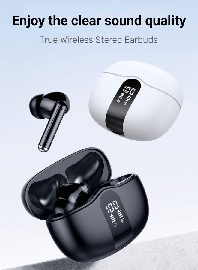 MARCAN True Wireless Stereo Earbuds, Bluetooth Earbuds Touch Control 24h Strong Endurance, in-Ear Bluetooth 5.3 Headphones,Feather-Like Wearing, Open-Ear Listening, Black - Image 2