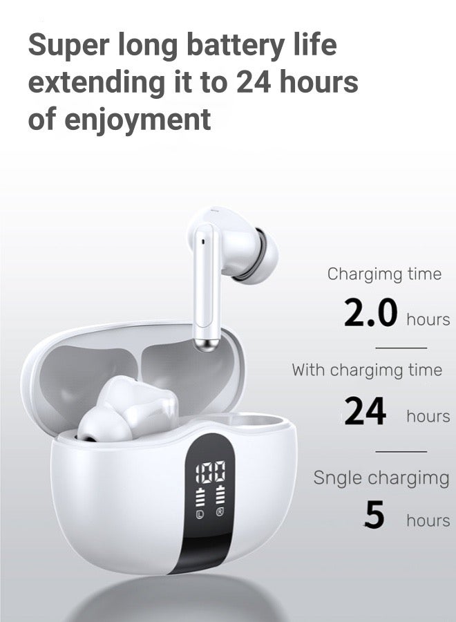 MARCAN True Wireless Stereo Earbuds, Bluetooth Earbuds Touch Control 24h Strong Endurance, in-Ear Bluetooth 5.3 Headphones,Feather-Like Wearing, Open-Ear Listening, Black - Image 5