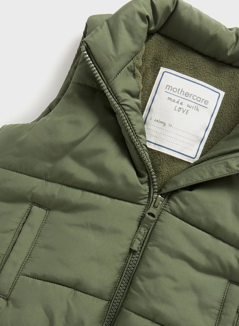 mothercare Infant Padded Essential Puffer vest Gilet