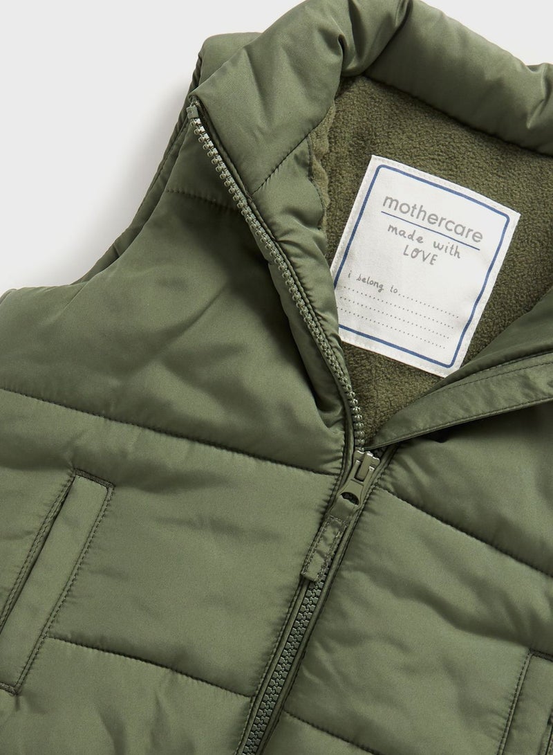 mothercare Infant Padded Essential Puffer vest Gilet  - Image 3