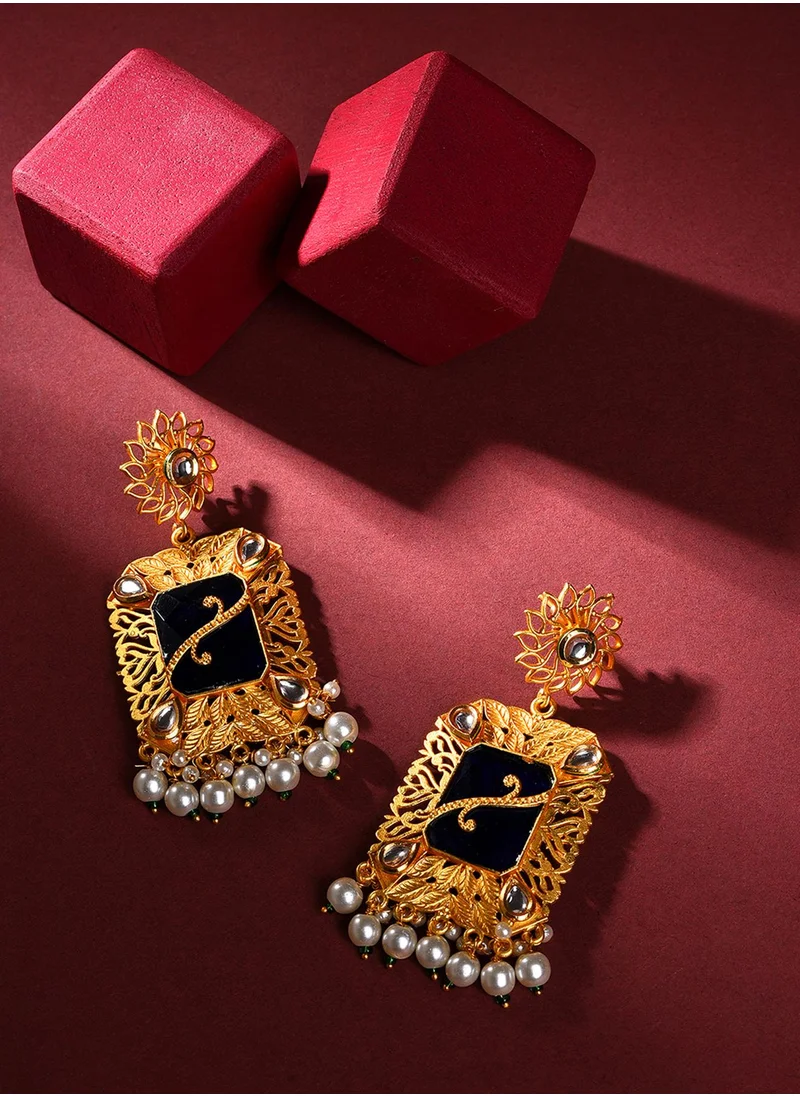 SOHI Contemporary Drop Earrings