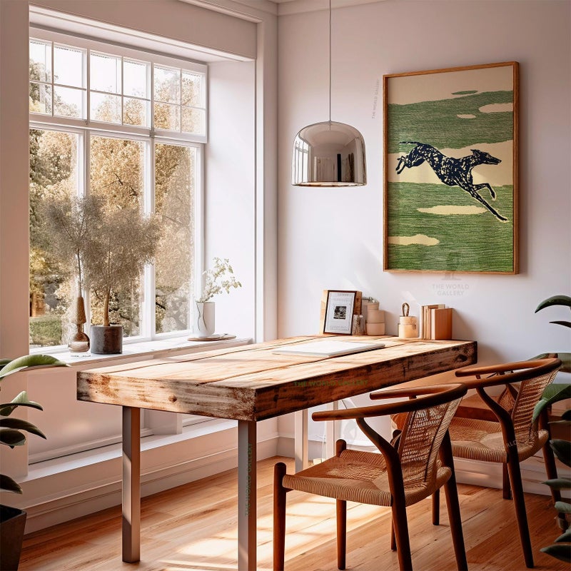 TNESSENTIAL Greyhound Running Poster | Vintage Dog Art Print | Mid-Century Animal Wall Décor - Image 2