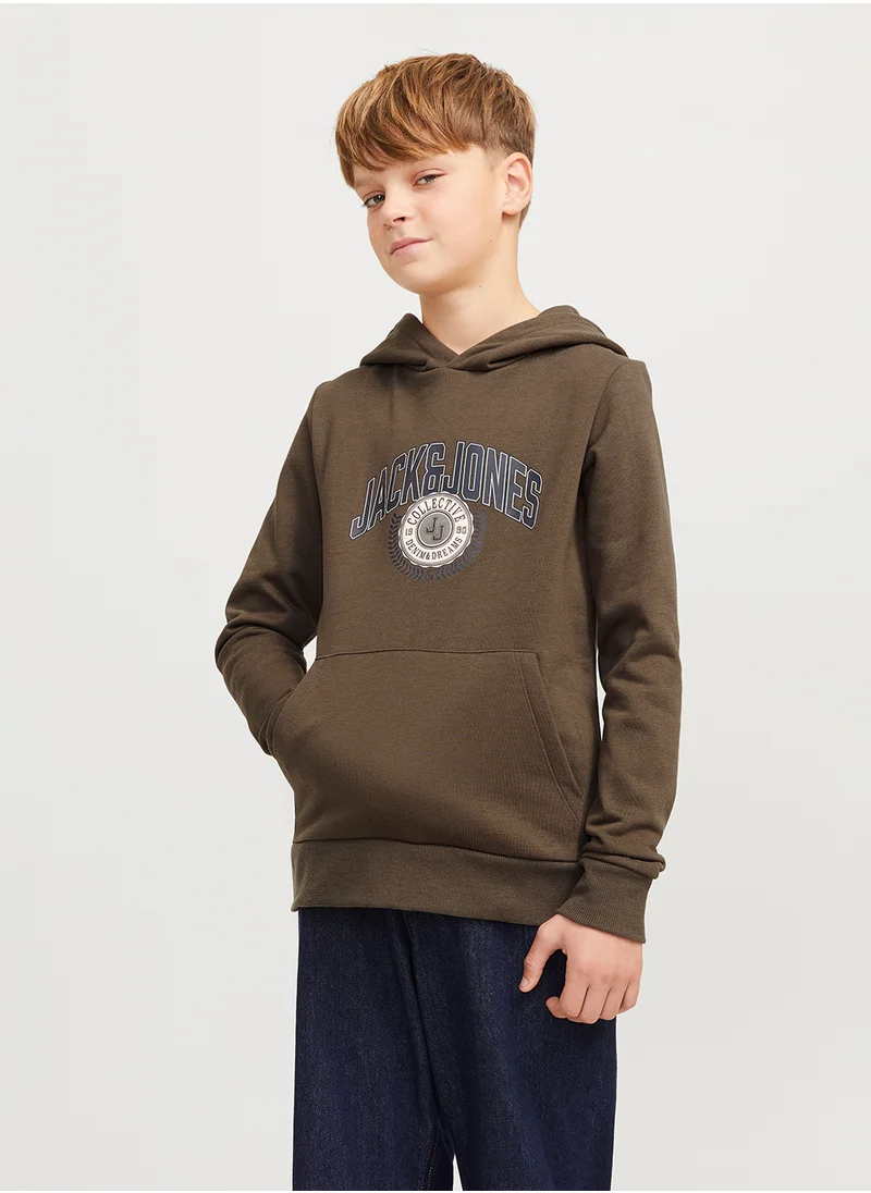 Jack & Jones Junior Kids Graphic Print Hoodie