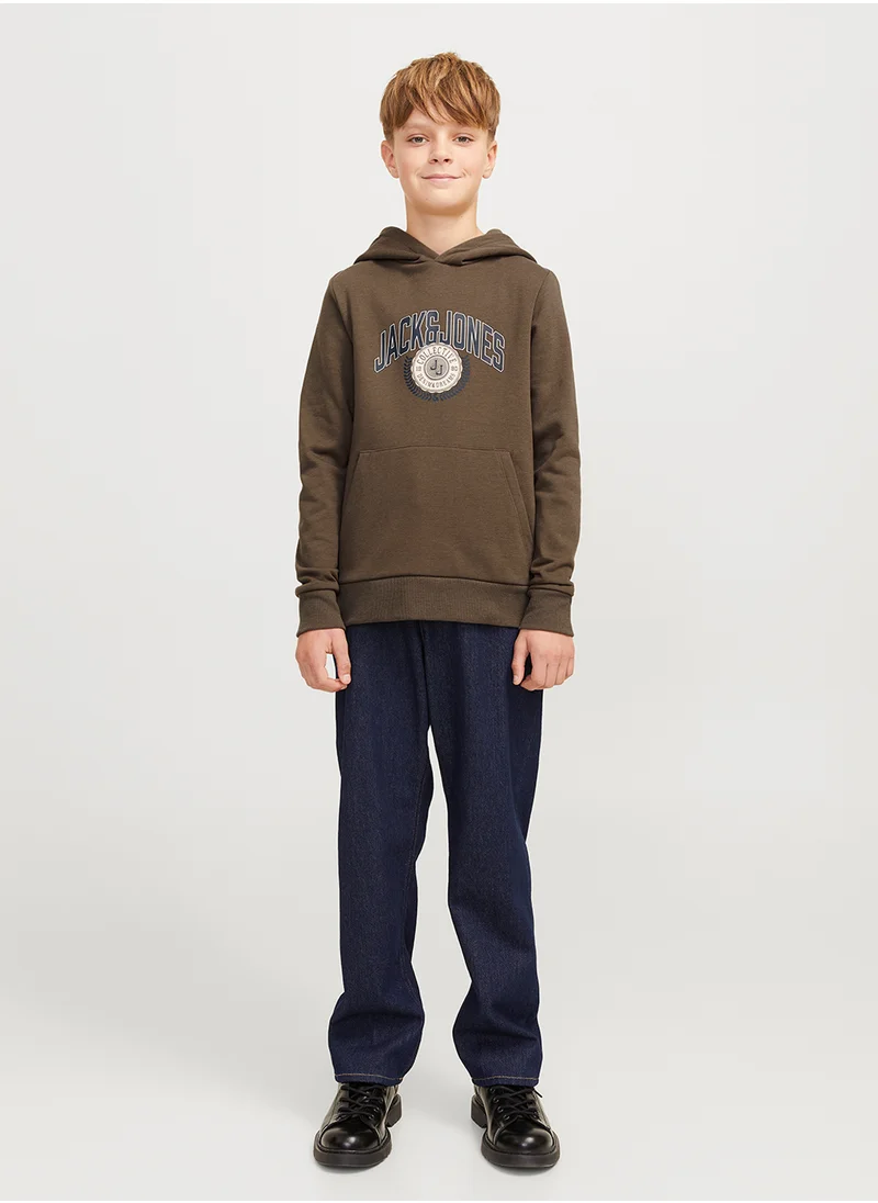 Jack & Jones Junior Kids Graphic Print Hoodie