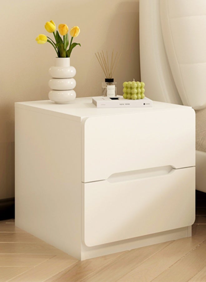 JCB CHIC 40×40×60CM Bedside Storage Cabinet With Drawer,Nightstand Side Table Bedside Table Solid Wood Nightstand  Modern End Table Chest of Drawers Bedside Cabinet - Image 1