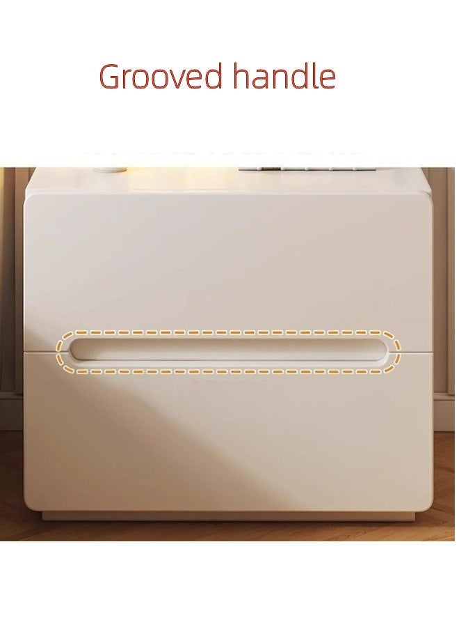 JCB CHIC 40×40×60CM Bedside Storage Cabinet With Drawer,Nightstand Side Table Bedside Table Solid Wood Nightstand  Modern End Table Chest of Drawers Bedside Cabinet - Image 3