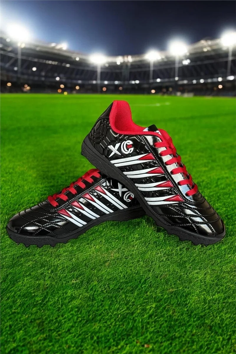 Liger Men's Artificial Turf Football Shoes Black - Red