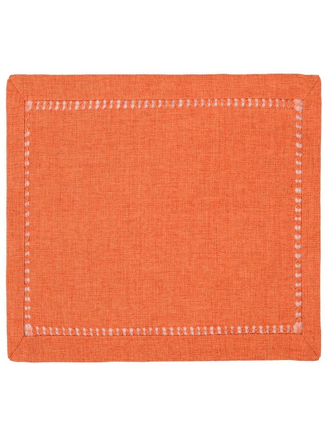 Grelucgo Set of 6 Orange Table Placemats for Halloween Thanksgiving Fall Autumn Holidays, Rectangular 12 by 18 Inch - Image 3