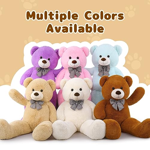 MaoGoLan Giant Teddy Bear Plush, Life Size Large Teddy Bear Stuffed Animal 5 Feet,Soft and Fluffy Big Teddy Bear Gift for Baby Shower,Christmas,Valentines - Image 4