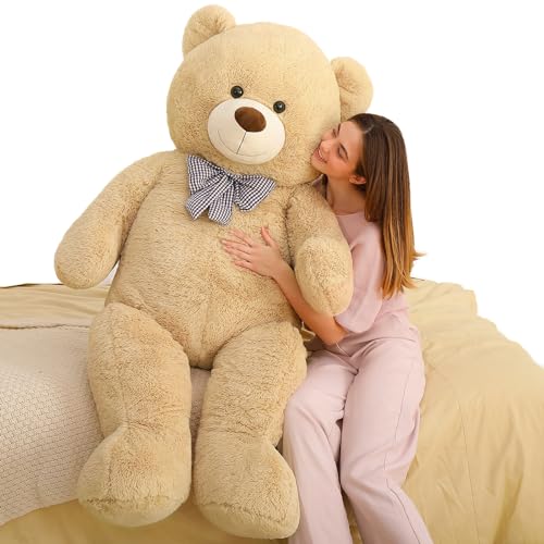 MaoGoLan Giant Teddy Bear Plush, Life Size Large Teddy Bear Stuffed Animal 5 Feet,Soft and Fluffy Big Teddy Bear Gift for Baby Shower,Christmas,Valentines - Image 1