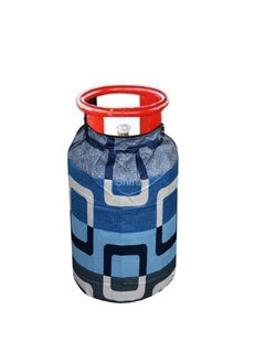 Shinzo Shinzo Cotton Washable Brown Color Designed LPG Gas Cylinder Cover with Dustproof Pack of 1 Blue Box  - Image 2