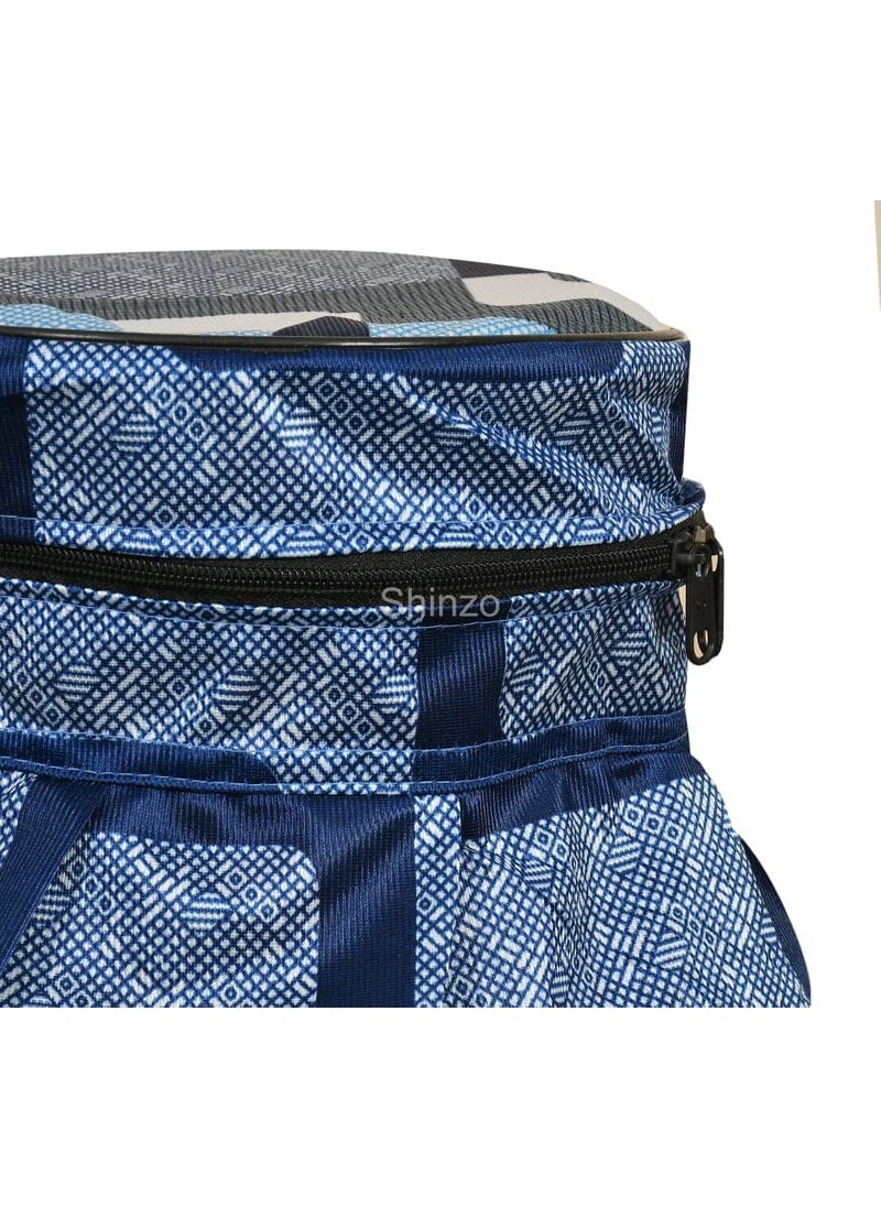 Shinzo Shinzo Cotton Washable Brown Color Designed LPG Gas Cylinder Cover with Dustproof Pack of 1 Blue Box  - Image 3