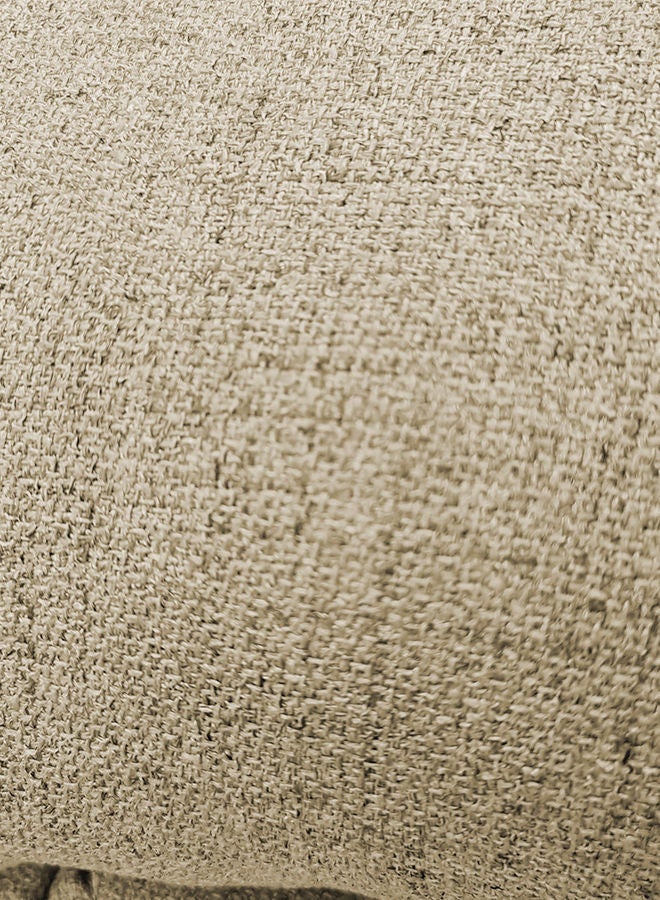 REGAL IN HOUSE Linen Upholstered Rocking Recliner Chair With Bed Mode - Off White - 90x100x80cm  - Image 5
