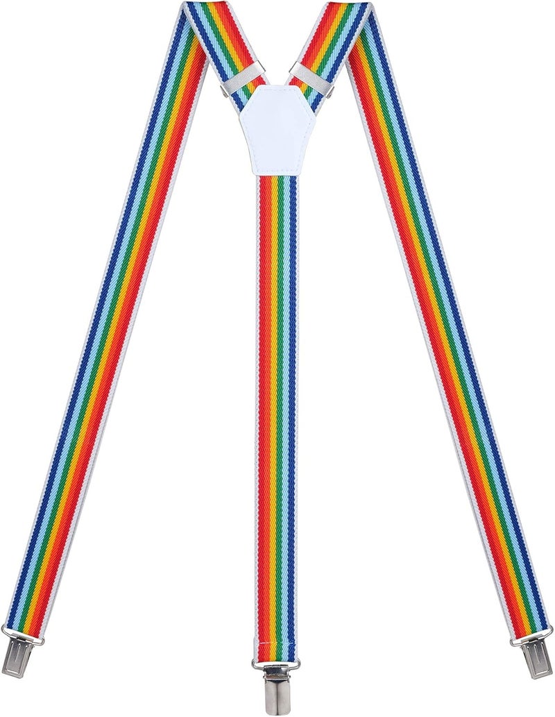 Action Ward Store Womens Suspenders – Y Back Style – 1" Width - Comfortably Adjustable Elastic Straps and Metal Clips - Image 1