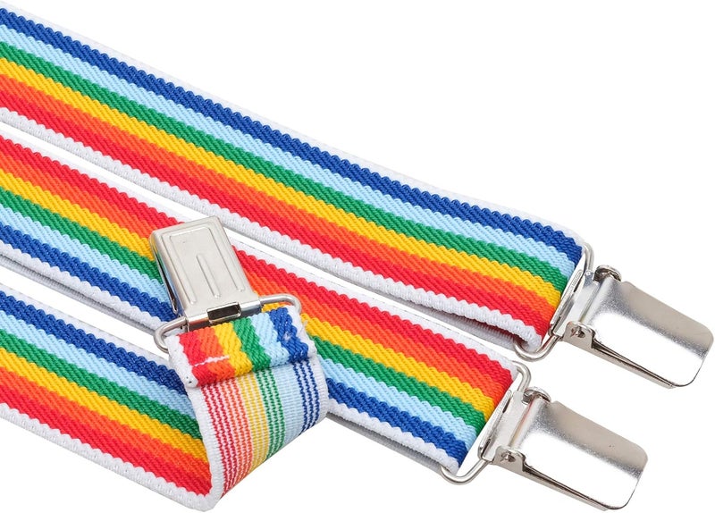 Action Ward Store Womens Suspenders – Y Back Style – 1" Width - Comfortably Adjustable Elastic Straps and Metal Clips - Image 3