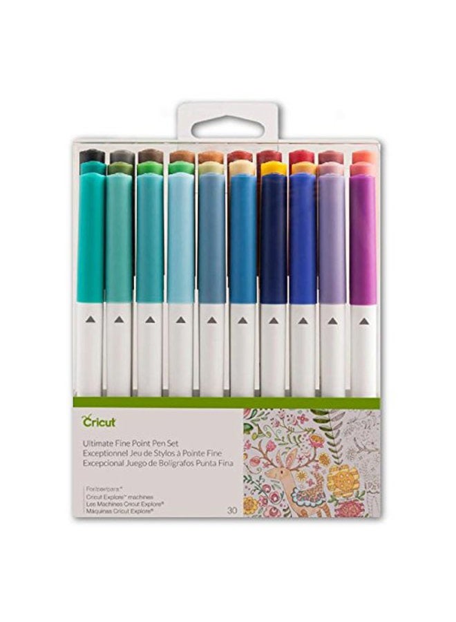 Cricut Ultimate Fine Point Pen Set, 0.4mm Fine Tip Pens to Write, Draw & Color, Create Personalized Cards & Invites, Use with Cricut Maker and Explore Cutting Machines, 30 Assorted Colored Pens 1 Pack - Image 4