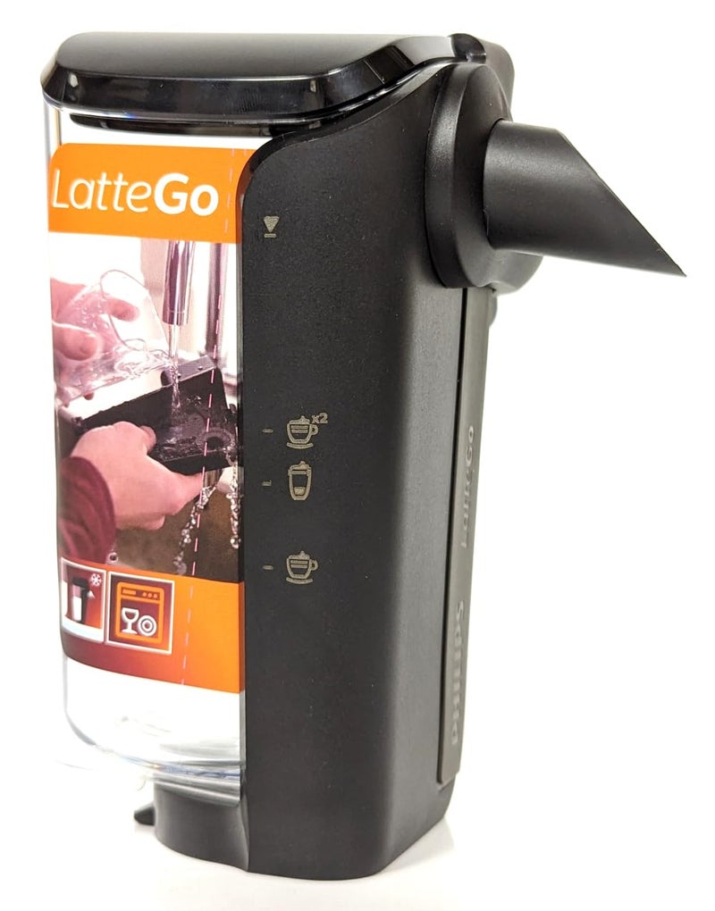 Philips LatteGo Espresso Machine Replacement Carafe  Premium Large  Chrome (for EP5447/94  EP4347/94  EP3246/74) - Image 1