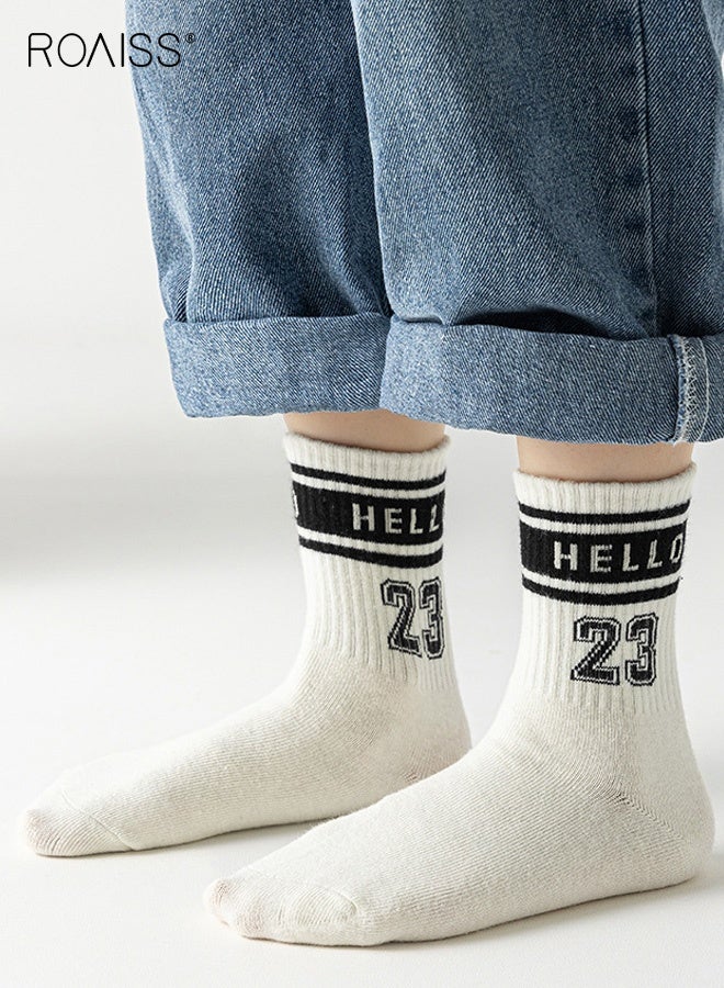 رويس 5 أزواج من الجوارب القصيرة للبنين، مجموعة جوارب رياضية مريحة، جوارب قصيرة للأطفال بتصاميم بسيطة، جوارب قصيرة للبنين، مناسبة لجميع الفصول - Image 3