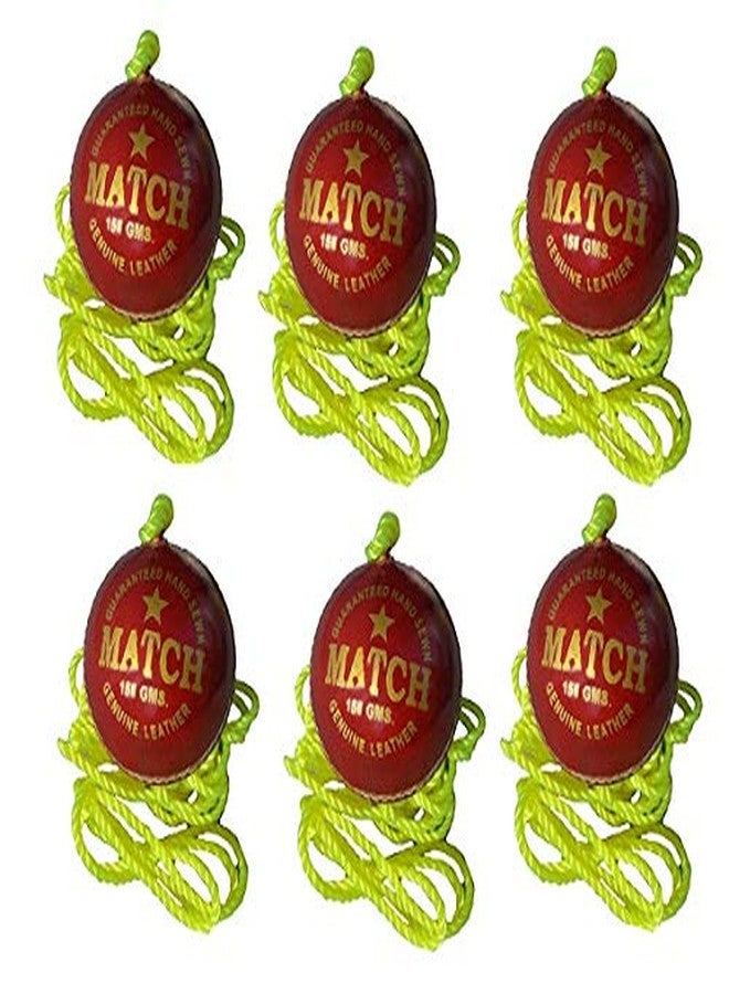 Port Ankaro Leather Club Red Cricket Ball, Cricket Ball (Pack of 6) - Image 2