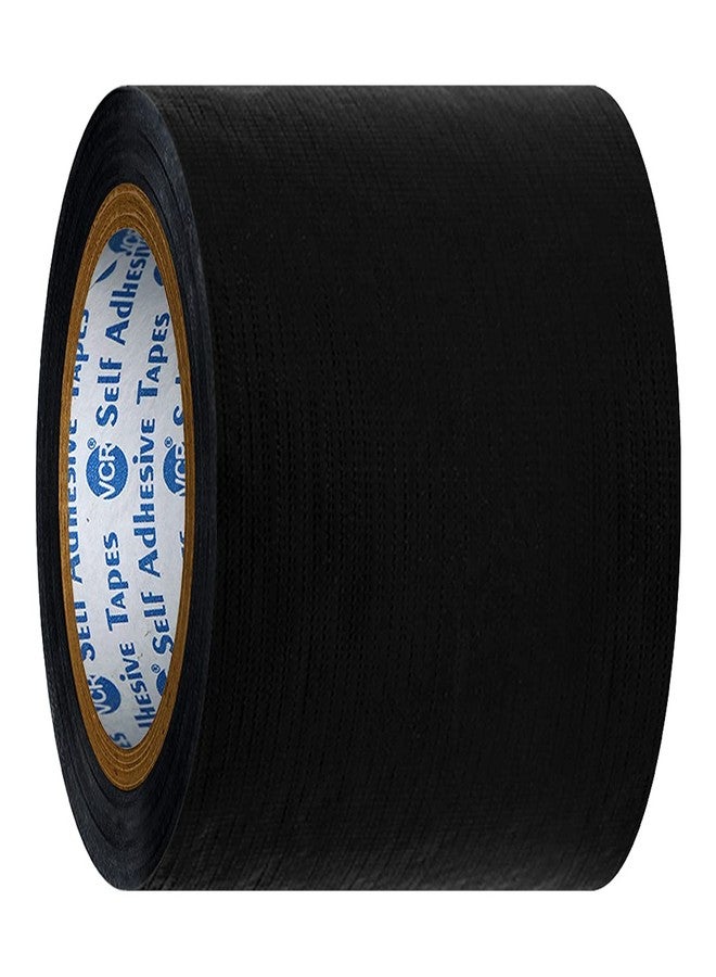 VCR Black Duct Tape - 18 Meters in Length 96mm / 4" Width - 1 Roll Per Pack - Strong Book Binding Tape - Waterproof Heavy Duty Duct Tape - Image 3