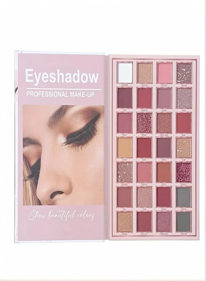 Beauzy 4 in 1 All-in-One Book-Style Foldable Makeup Palette Set | Portable & Long-Lasting | Eyeshadow, Blush, Highlighter, Concealer & Eyebrow Powder | Suitable for All Skin Tones | Gift Idea MakeupBook (Flower) - Image 2