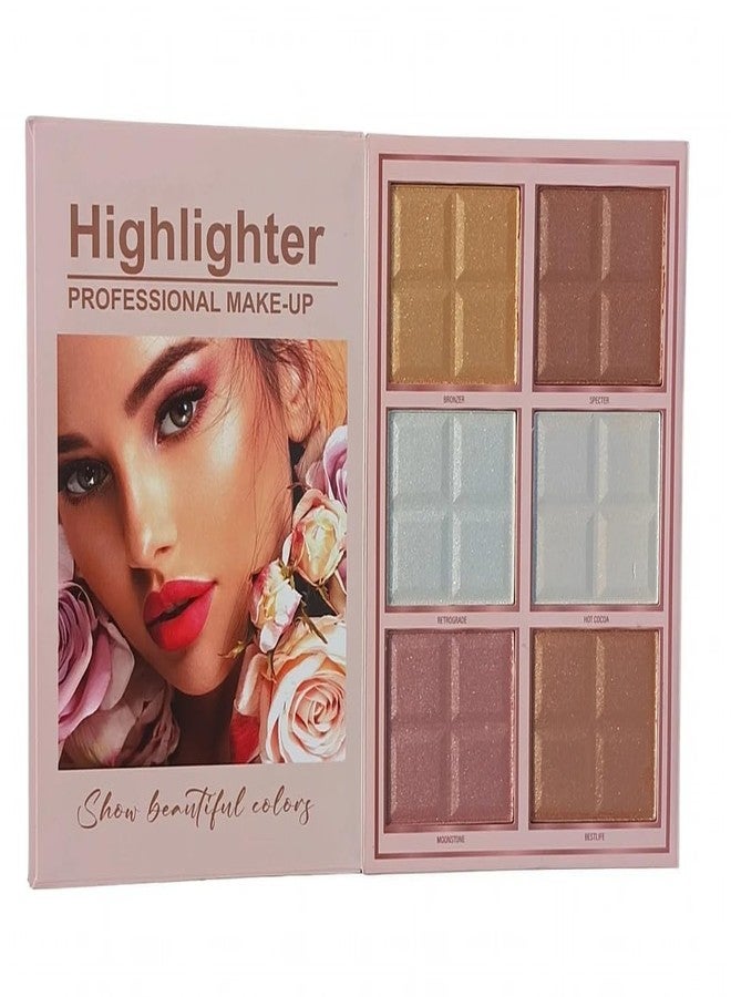 Beauzy 4 in 1 All-in-One Book-Style Foldable Makeup Palette Set | Portable & Long-Lasting | Eyeshadow, Blush, Highlighter, Concealer & Eyebrow Powder | Suitable for All Skin Tones | Gift Idea MakeupBook (Flower) - Image 3