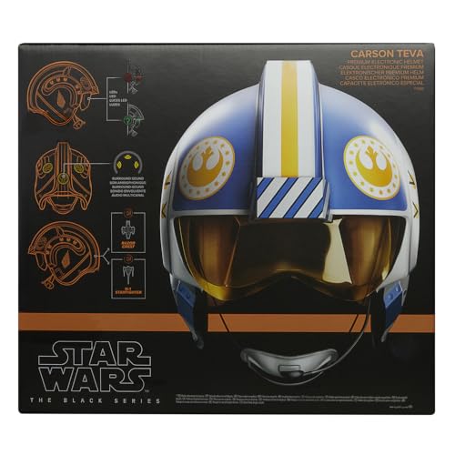 Star Wars The Black Series Carson Teva Premium Electronic Helmet with Advanced LED and Sound Effects, Ages 14 and Up - Image 3
