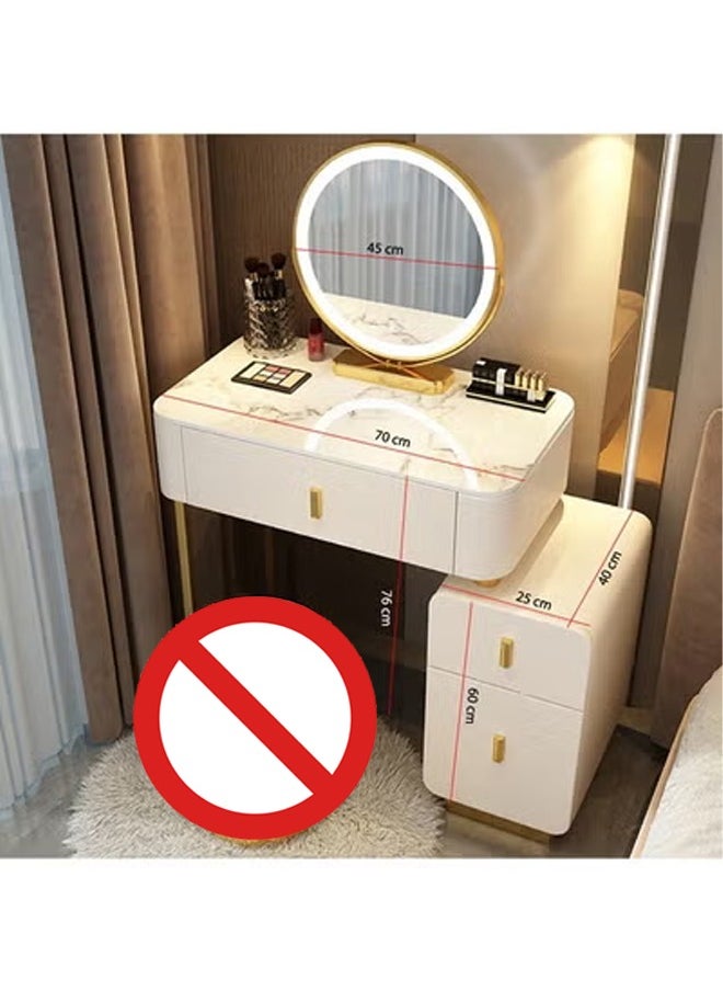 keke - Makeup Vanity Table Dressing Table Flip Mirror With Drawers 70 CM - Image 1